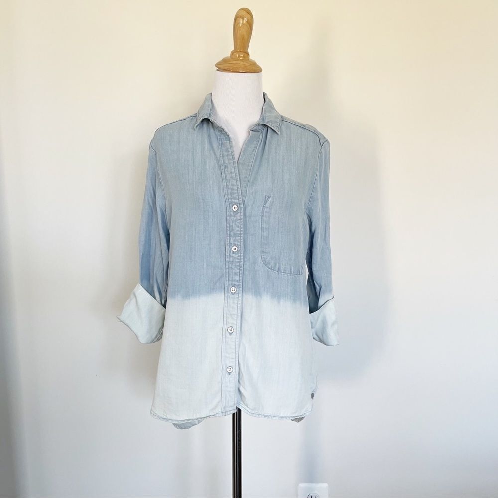 cloth & stone ombré chambray shirt